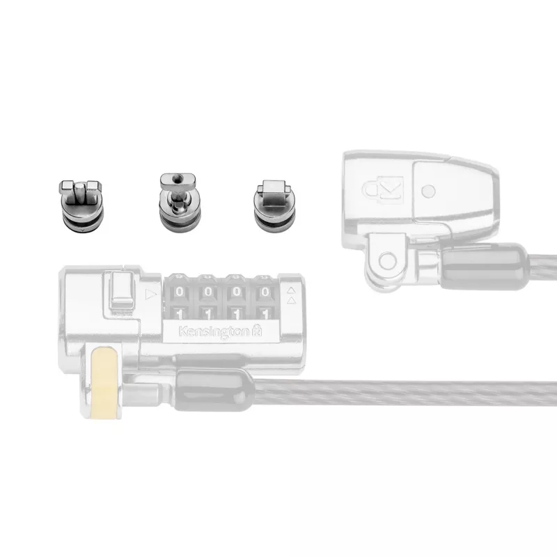 Kensington ClickSafe Universal Slots Security Anchors Kit, Anchor, Edelstahl, 3 Stk., 31 g, 115 mm, 85 mm