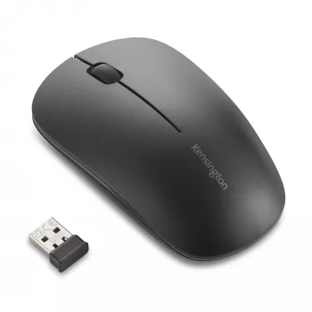 Kensington MY230 EQ Wiederaufladbare Maus – Kabellos – Mittelgroß, Beidhändig, RF Wireless + Bluetooth, 1200 DPI, Schwarz