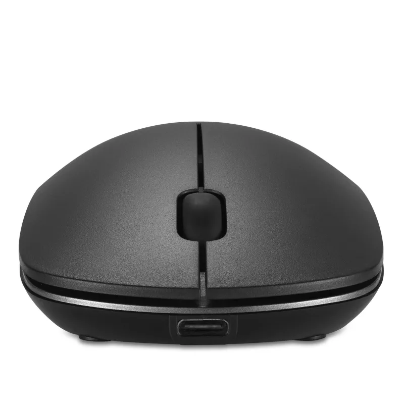 Kensington MY230 EQ Wiederaufladbare Maus – Kabellos – Mittelgroß, Beidhändig, RF Wireless + Bluetooth, 1200 DPI, Schwarz