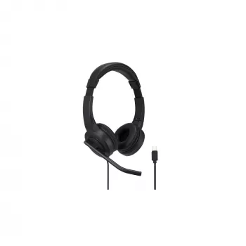 Kensington H1000 USB-C On-Ear-Headset, kabelgebunden, Anrufe/Musik, 20 – 20000 Hz, 190 g, Headset, Schwarz