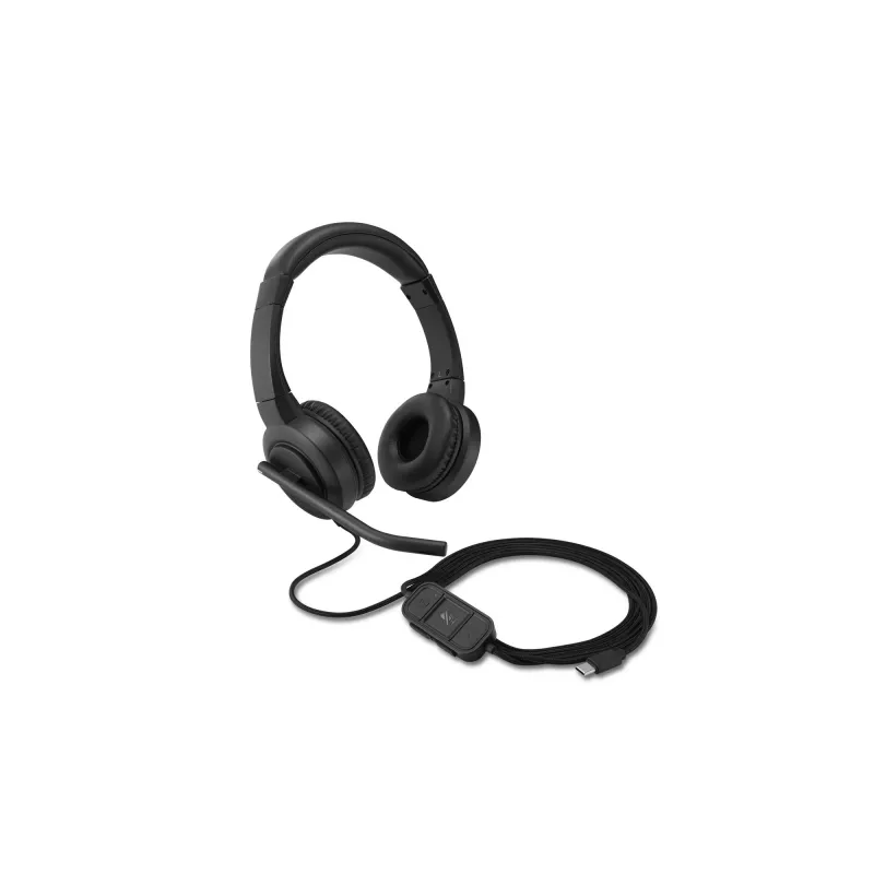Kensington H1000 USB-C On-Ear-Headset, kabelgebunden, Anrufe/Musik, 20 – 20000 Hz, 190 g, Headset, Schwarz