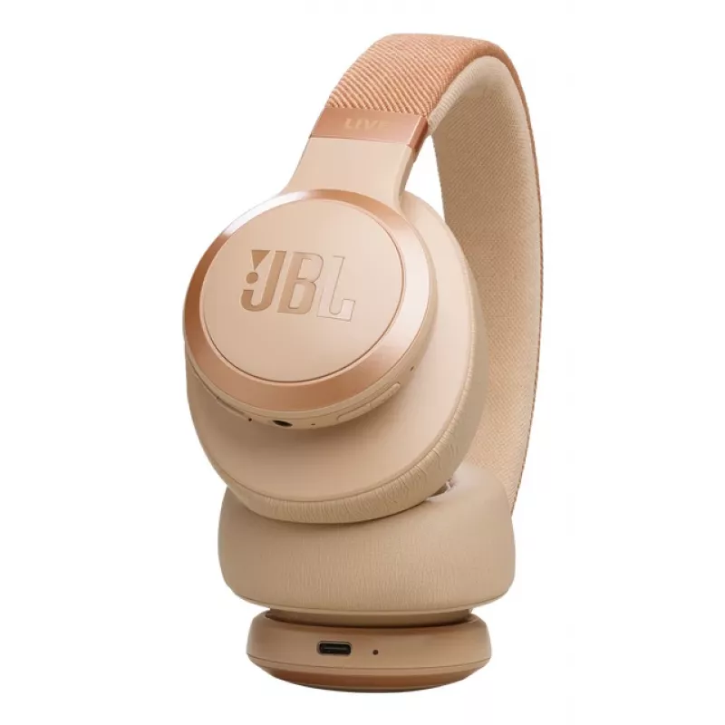 JBL Live 770NC Headset Kabellos Head-band Anrufe/Musik Bluetooth Sand