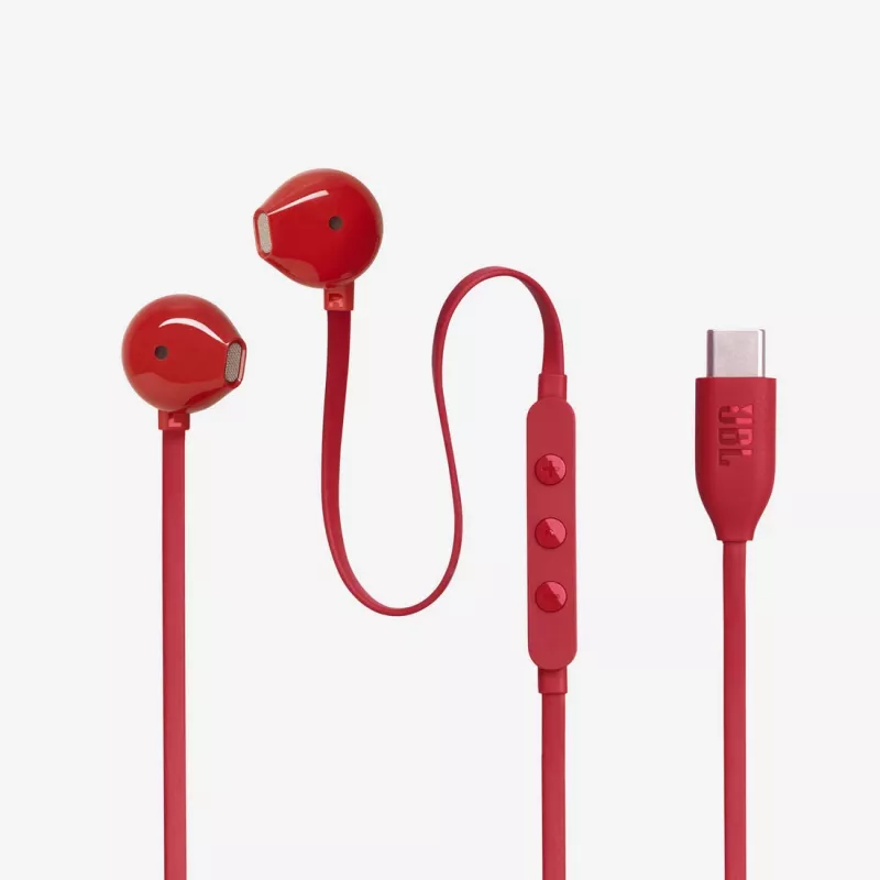 JBL Tune 305C Headset Kabelgebunden In-Ear Anrufe/Musik USB Typ-C Rot