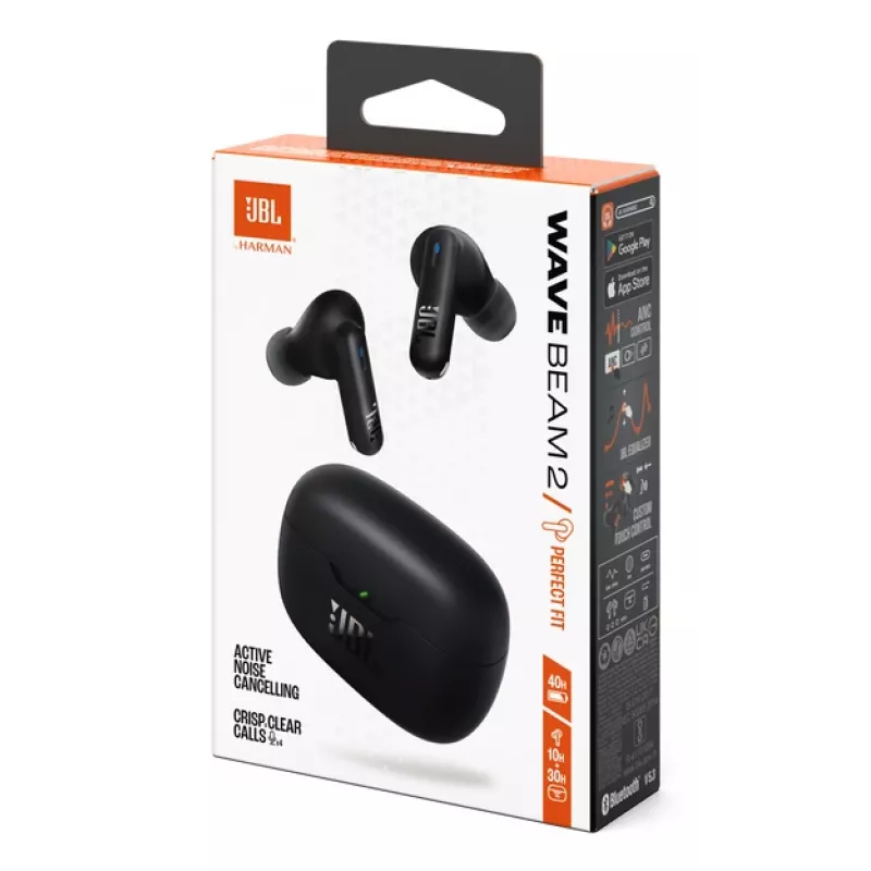 JBL Wave Beam 2 Headset Kabellos Im-Ohr Anrufe/Musik Bluetooth Schwarz