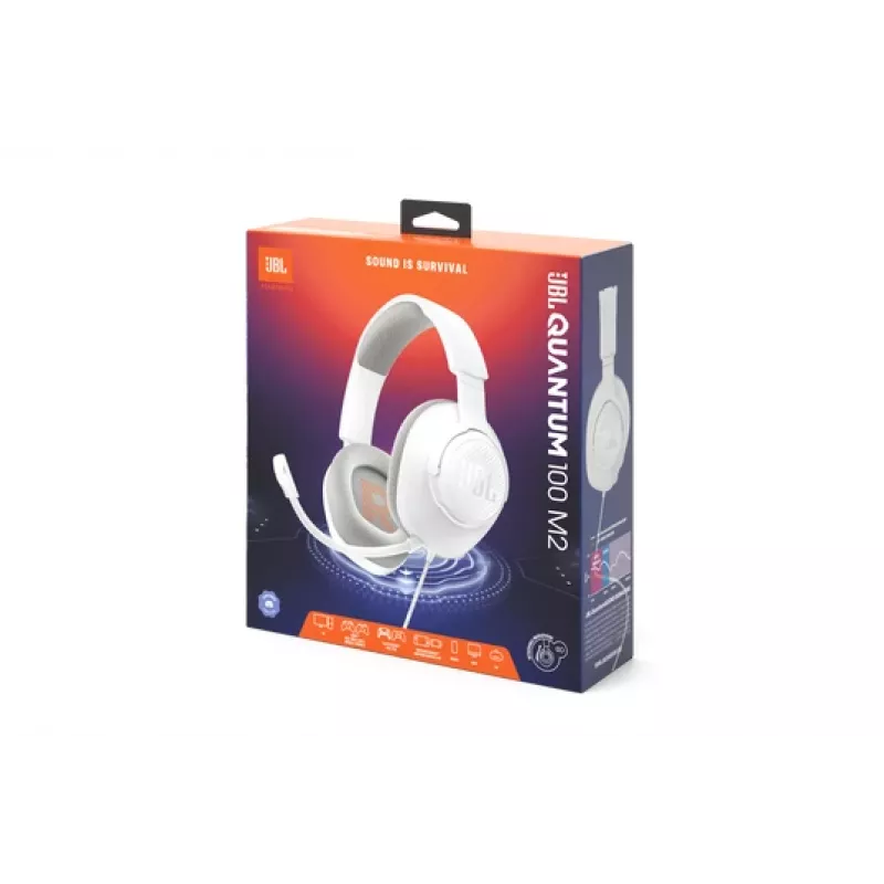 JBL Quantum 100M2 Headset Kabelgebunden Kopfband Gaming Weiß