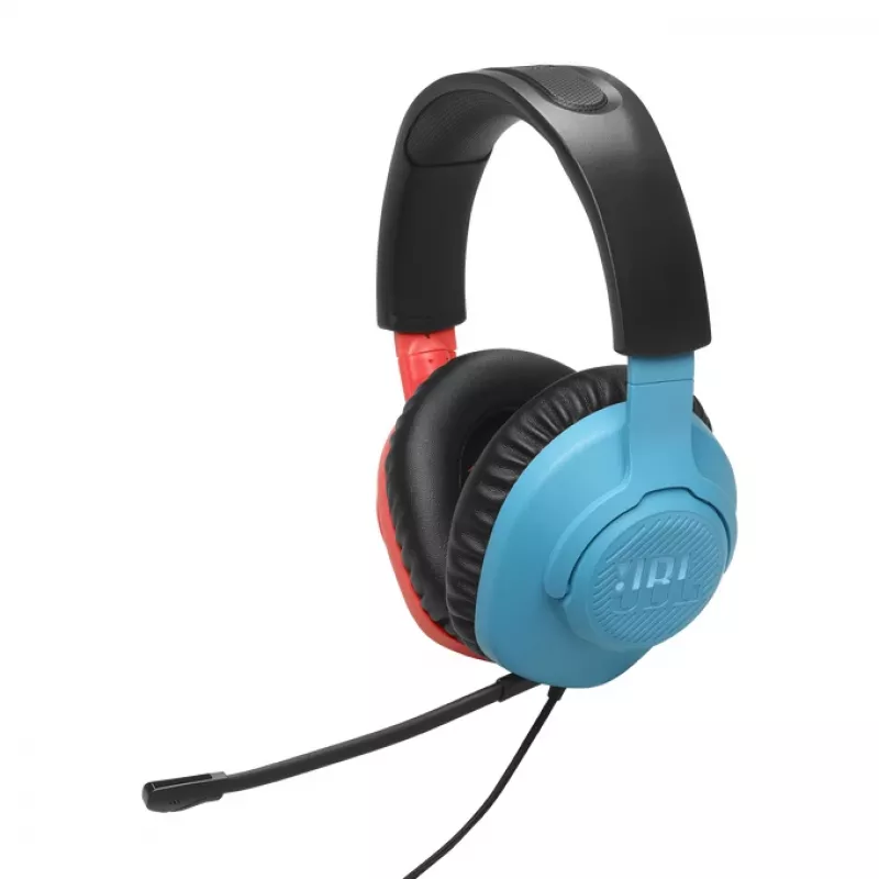 JBL Quantum 100N Headset Kabelgebunden Head-band Gaming Blau, Rot