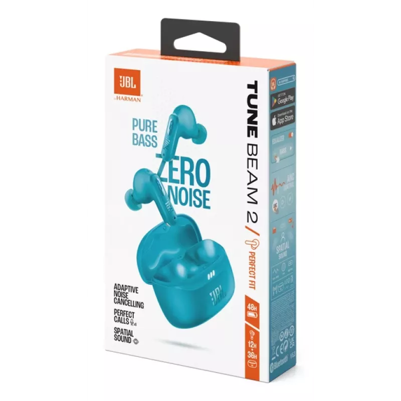 JBL Tune Beam 2 Headset Kabellos In-Ear Anrufe/Musik Bluetooth Türkis