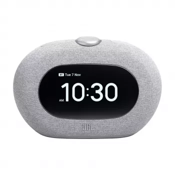 Uhrenradio JBL Horizon-3 — DAB/DAB+/FM, 5 W RMS, LCD-Anzeige, 65–20000 Hz, Drehregler-Lautstärke, Grau