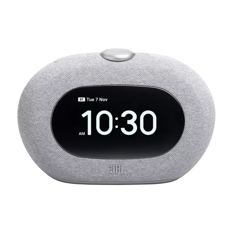 Uhrenradio JBL Horizon-3 — DAB/DAB+/FM, 5 W RMS, LCD-Anzeige, 65–20000 Hz, Drehregler-Lautstärke, Grau