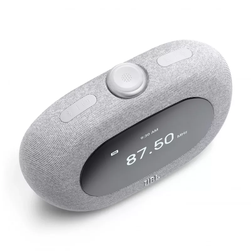 Uhrenradio JBL Horizon-3 — DAB/DAB+/FM, 5 W RMS, LCD-Anzeige, 65–20000 Hz, Drehregler-Lautstärke, Grau