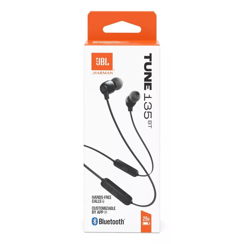JBL Tune 135BT Headset kabellos In-Ear Anrufe/Musik Bluetooth Schwarz