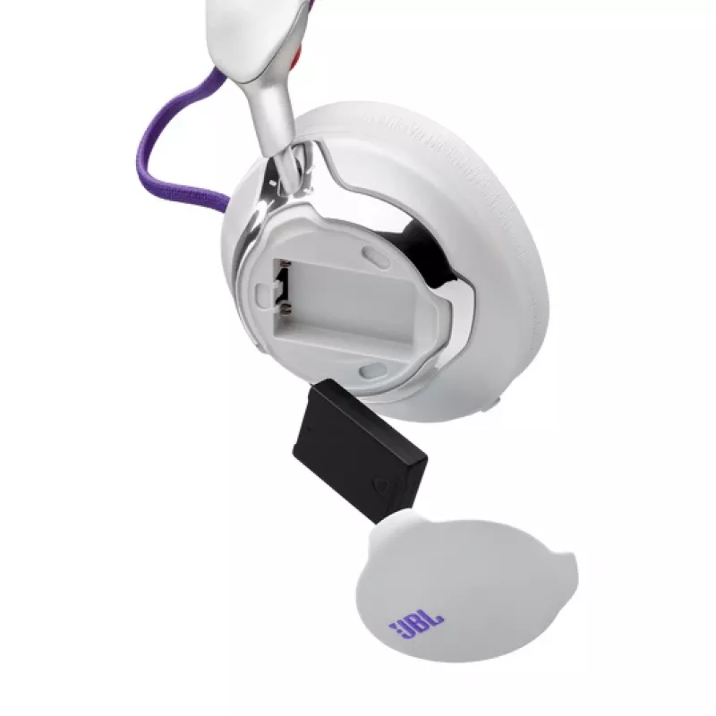 JBL Quantum 950 Headset kabellos Kopfband Gaming USB Typ-C Bluetooth Ladestation Orange, Silber, Weiß