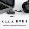Kartenleser TP‑LINK UA430D USB 3.1 — MicroSD/SD-Unterstützung, 200 Mbit/s, Schwarz, 75×22,9×9,3 mm