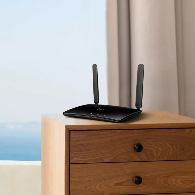 TP-Link TL-MR6400 WLAN-Router Fast Ethernet Single-Band (2,4 GHz) 4G Schwarz