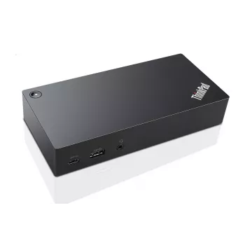 Lenovo 40A90090IT Laptop-Dockingstation/Port-Replikator Kabelgebunden USB 3.2 Gen 1 (3.1 Gen 1) Type-C Schwarz