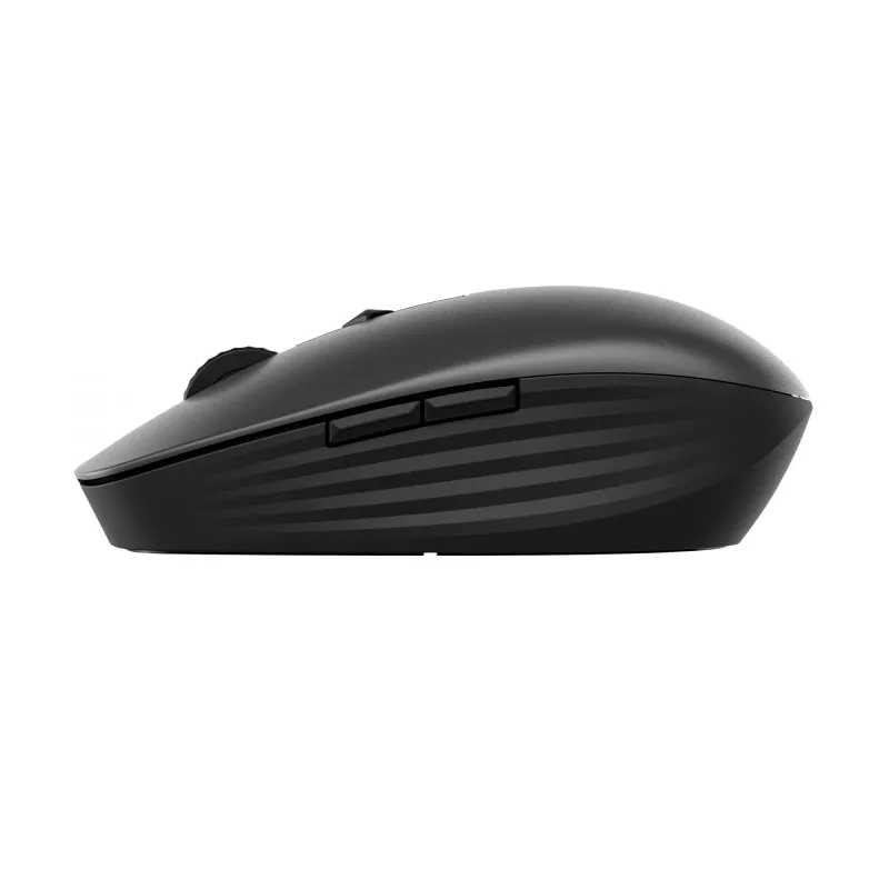 HP 715 Wiederaufladbare Multi-Device-Maus, beidhändig, RF Wireless + Bluetooth, 3000 DPI, Schwarz