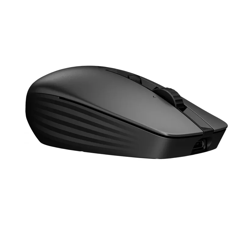 HP 715 Wiederaufladbare Multi-Device-Maus, beidhändig, RF Wireless + Bluetooth, 3000 DPI, Schwarz