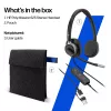 Kabelgebundenes Stereo-Headset HP POLY Mission 625 mit USB (C01C6AA)