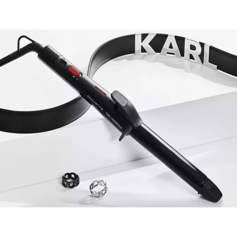 Rowenta X KARL LAGERFELD CF321L Lockenstab Warmes Schwarz, Rot 47 W 1,8 m