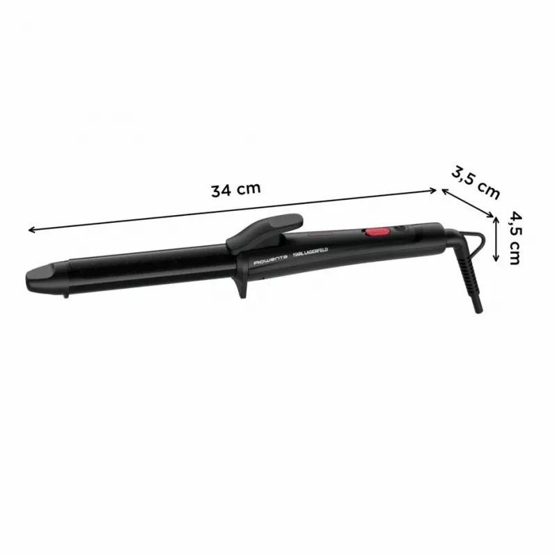 Rowenta X KARL LAGERFELD CF321L Lockenstab Warmes Schwarz, Rot 47 W 1,8 m