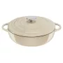 Tefal Gusseisen-Servierpfanne LOV E25972, rund 3,8 L, 28 cm, beige
