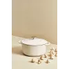 Tefal Gusseisen-Servierpfanne LOV E25972, rund 3,8 L, 28 cm, beige