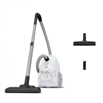 Beutelloser Bodenstaubsauger ROWENTA Compact Power RO3957EA — 900 W, Trockenreinigung, 3 l Kombi-Staubbehälter, Hygienefilter, weiß