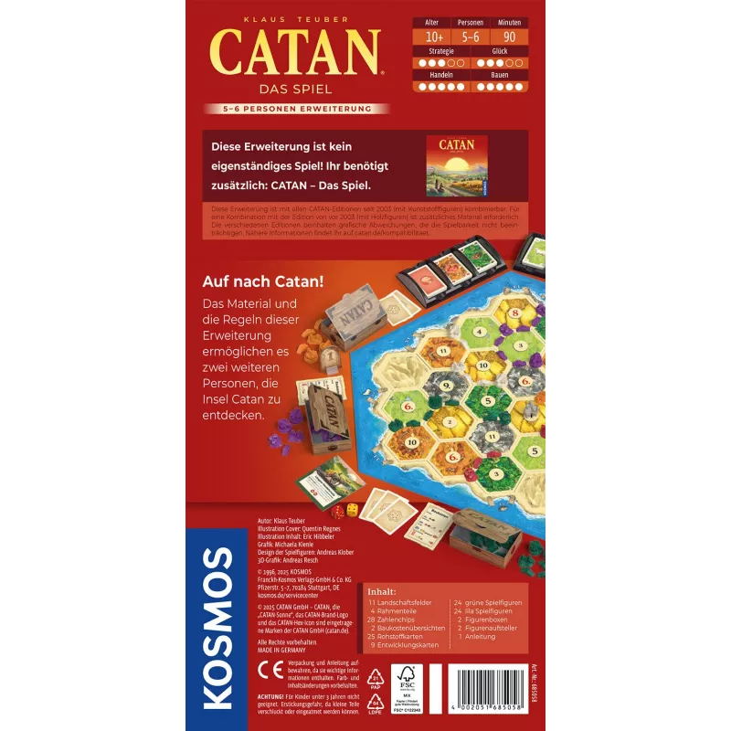 Kosmos CATAN 90 Min. Kartenspiel Strategie