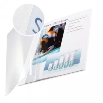 Leitz impressBIND Abdeckung Soft 7,0 mm, A4, Weiß, 70 Blatt, 214 mm, 302 mm, 11 mm