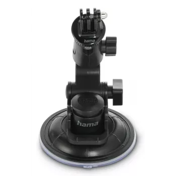 HAMA Saugnapfhalterung für Action-Cams Universal Auto-Stativ 3D Ø90 mm, max. Belastung 0,3 kg, Höhe 5–11 cm