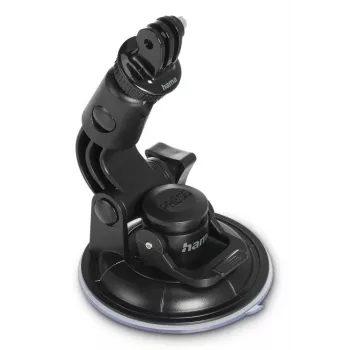 HAMA Saugnapfhalterung für Action-Cams Universal Auto-Stativ 3D Ø90 mm, max. Belastung 0,3 kg, Höhe 5–11 cm