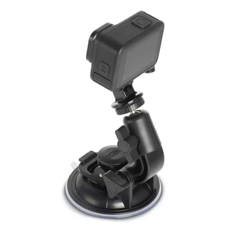 HAMA Saugnapfhalterung für Action-Cams Universal Auto-Stativ 3D Ø90 mm, max. Belastung 0,3 kg, Höhe 5–11 cm