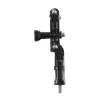 HAMA Passive Halterung für Action-Kamera — Groß, Schwarz, für Fahrräder und Outdoor (geeignet für Rohre 2,5–6,2 cm)