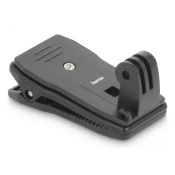 HAMA Passiver Halter für Action-Kamera 00004573, Universal-Clip-Befestigung, Schwarz