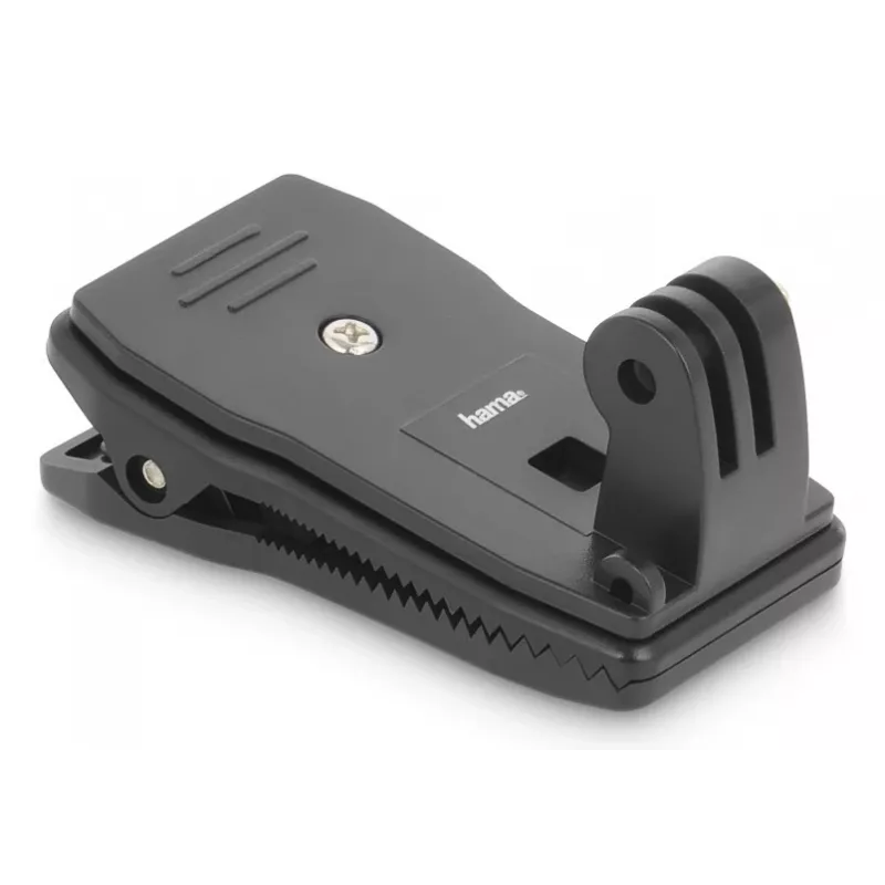 HAMA Passiver Halter für Action-Kamera 00004573, Universal-Clip-Befestigung, Schwarz