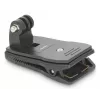 HAMA Passiver Halter für Action-Kamera 00004573, Universal-Clip-Befestigung, Schwarz