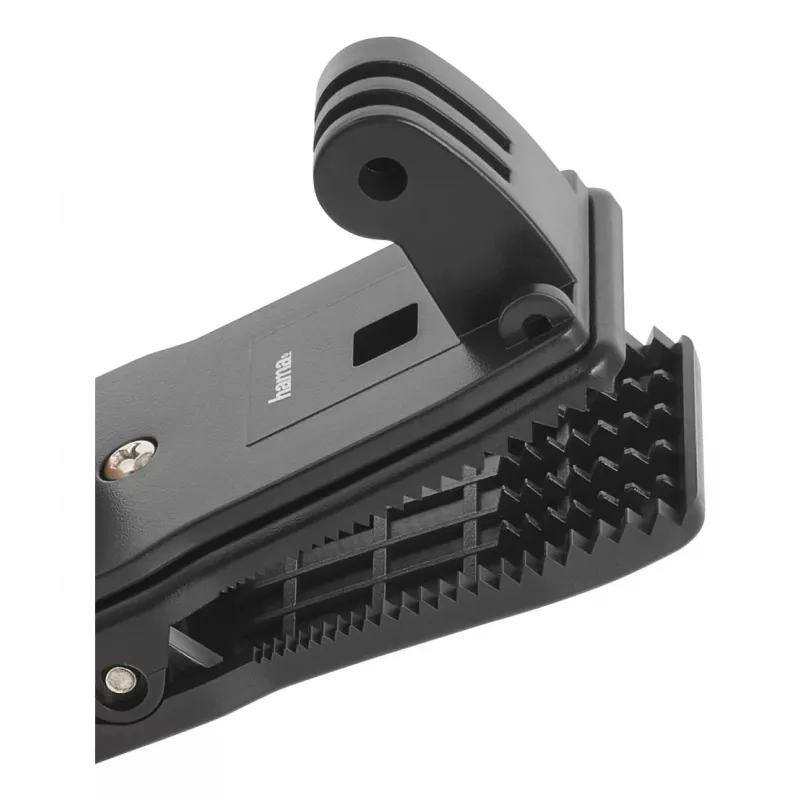 HAMA Passiver Halter für Action-Kamera 00004573, Universal-Clip-Befestigung, Schwarz