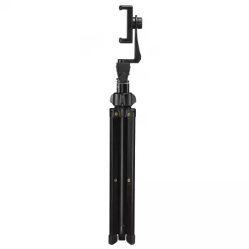 Stativ Hama Rotary Smartphone II für Smartphone und Digitalkamera, 3‑beinig, max. Traglast 1 kg, Höhe 41,5–150 cm, Schwarz