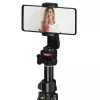 Stativ Hama Rotary Smartphone II für Smartphone und Digitalkamera, 3‑beinig, max. Traglast 1 kg, Höhe 41,5–150 cm, Schwarz
