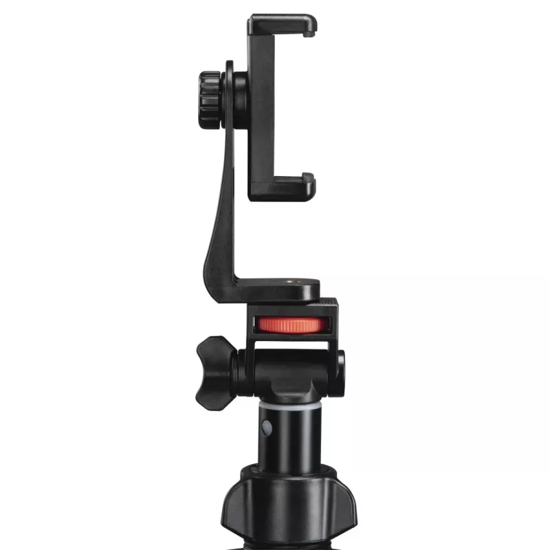 Stativ Hama Rotary Smartphone II für Smartphone und Digitalkamera, 3‑beinig, max. Traglast 1 kg, Höhe 41,5–150 cm, Schwarz