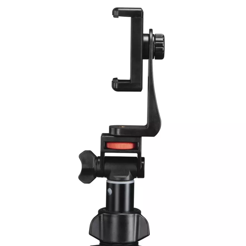 Stativ Hama Rotary Smartphone II für Smartphone und Digitalkamera, 3‑beinig, max. Traglast 1 kg, Höhe 41,5–150 cm, Schwarz