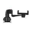 Stativ Hama Rotary Smartphone II für Smartphone und Digitalkamera, 3‑beinig, max. Traglast 1 kg, Höhe 41,5–150 cm, Schwarz