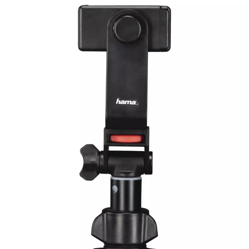Stativ Hama Rotary Smartphone II für Smartphone und Digitalkamera, 3‑beinig, max. Traglast 1 kg, Höhe 41,5–150 cm, Schwarz
