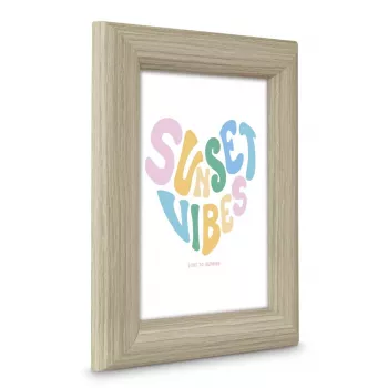 Bilderrahmen HAMA Tori einzeln MDF Braun für 13×18 cm Fotos, FSC-zertifiziert