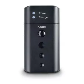 Akkuladegerät HAMA 00081390 für Digitalkamera-Akkus — USB, Li‑Ion und NiMH kompatibel, 5 V Eingang