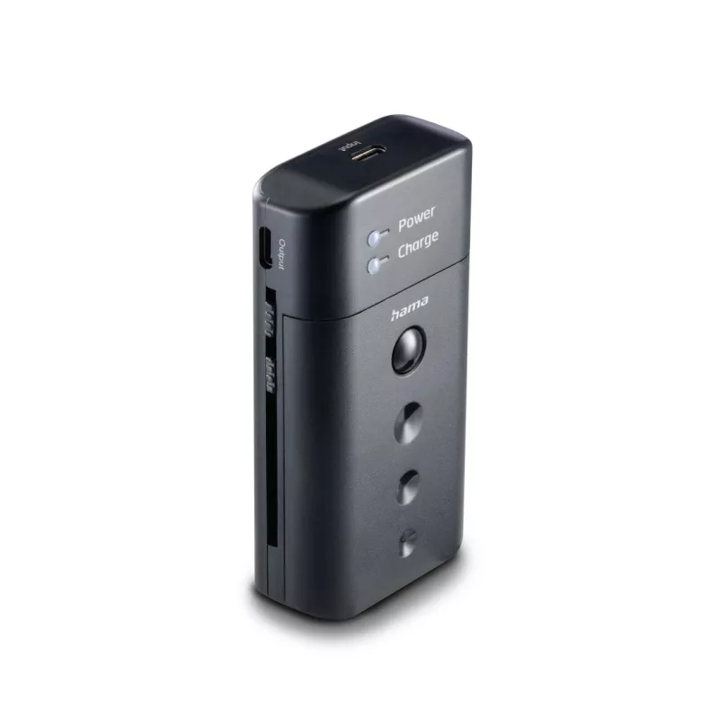 Akkuladegerät HAMA 00081390 für Digitalkamera-Akkus — USB, Li‑Ion und NiMH kompatibel, 5 V Eingang