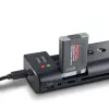Akkuladegerät HAMA 00081390 für Digitalkamera-Akkus — USB, Li‑Ion und NiMH kompatibel, 5 V Eingang