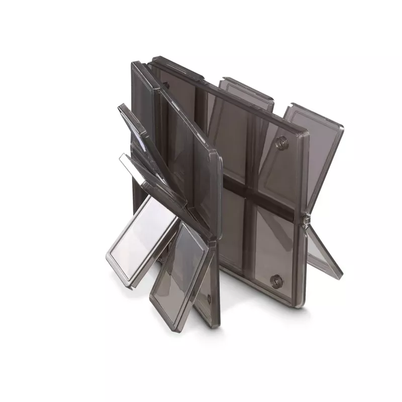 Hama 00095990 Speicherkarten-Etui 12 Karten Polypropylen (PP) Schwarz, Transparent