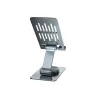 Faltbarer schwenkbarer Telefonständer CONCEPTRONIC THANA08G, 360° drehbare Basis, höhenverstellbar, Silber
