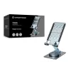 Faltbarer schwenkbarer Telefonständer CONCEPTRONIC THANA08G, 360° drehbare Basis, höhenverstellbar, Silber